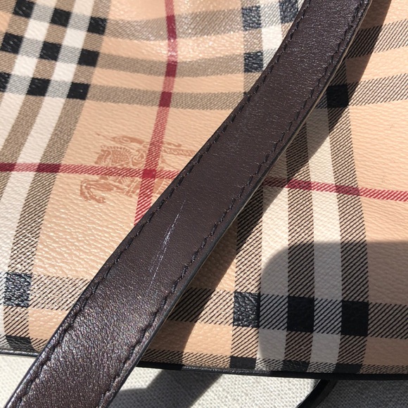 Burberry Haymarket Diaper Shoulder Crossbody Bag - Picture 14 of 16